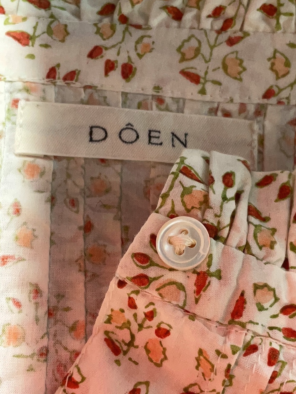 DÔEN Dulcie Dress in Spring Elderberry Floral Organic Cotton | XL - Picture 13 of 16